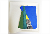 Peinture collages par Marie-Claude Bohnenblust Lenglart Peintre Plasticien